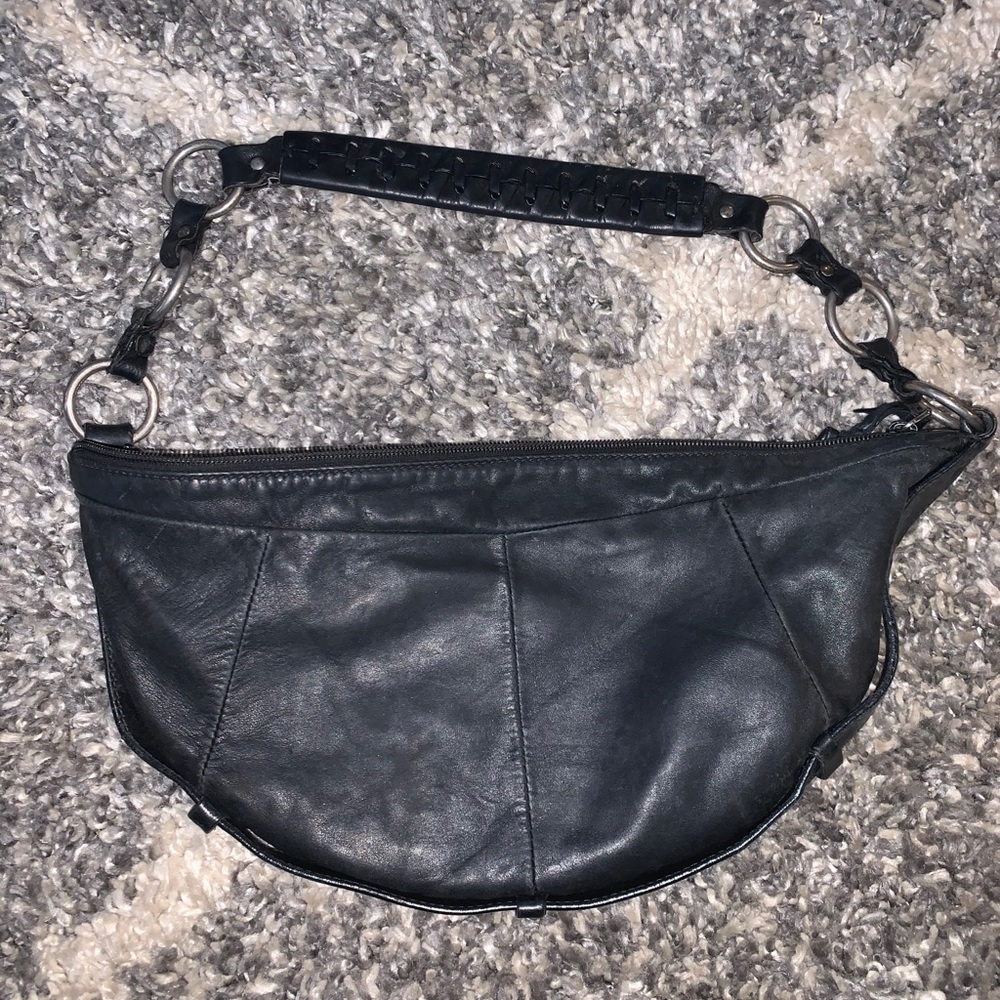 Yves Saint Laurent Mombasa Sling Bag Black Leather